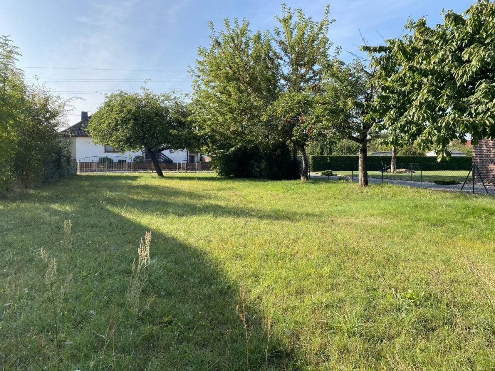 Grundstück mit Blick auf die Schenkstraße