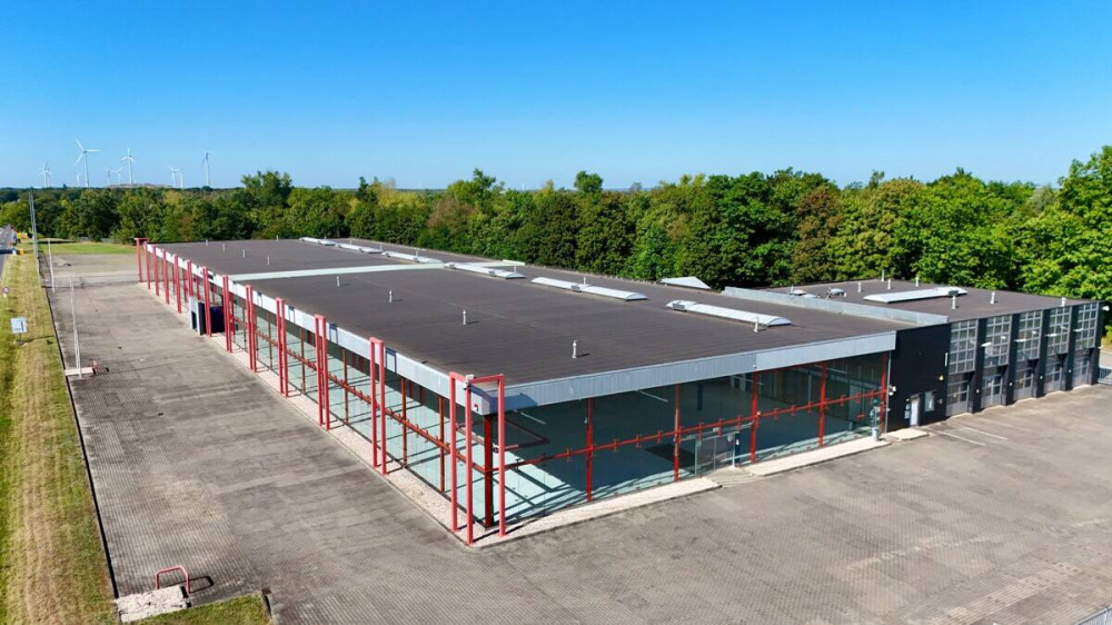 Drohnenansicht Autohaus