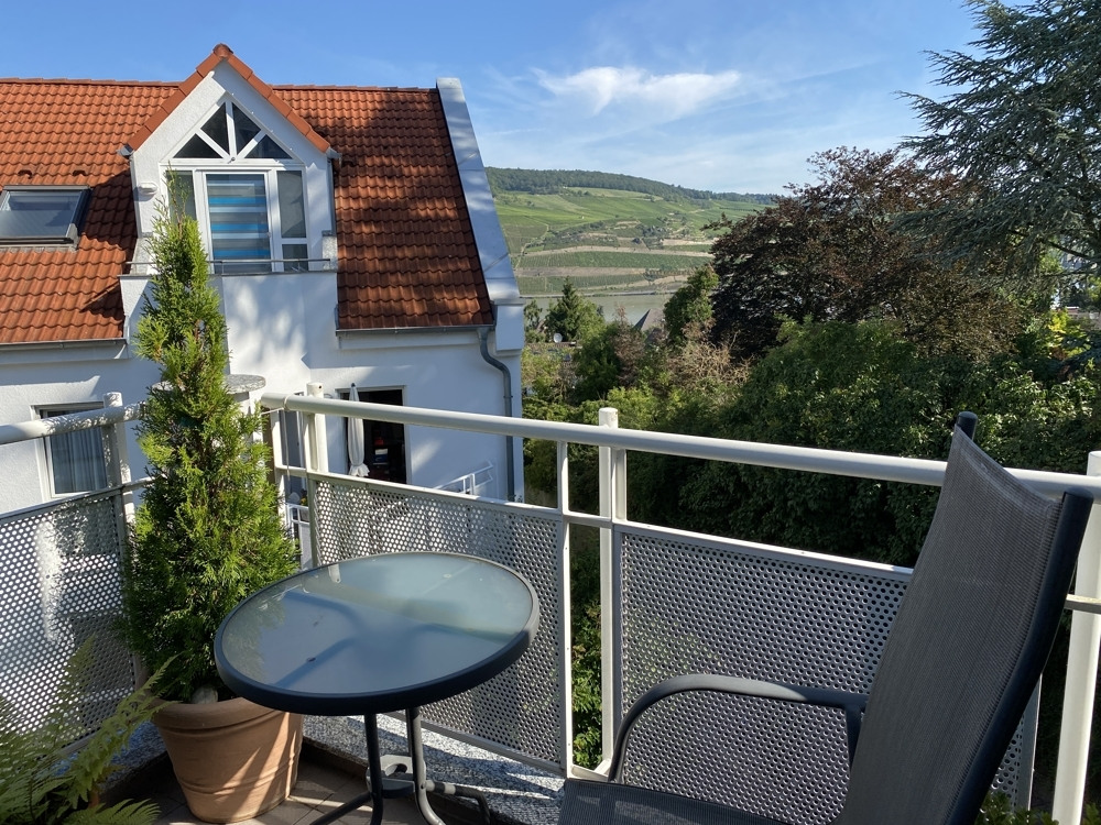 Balkon mit Rheinblick