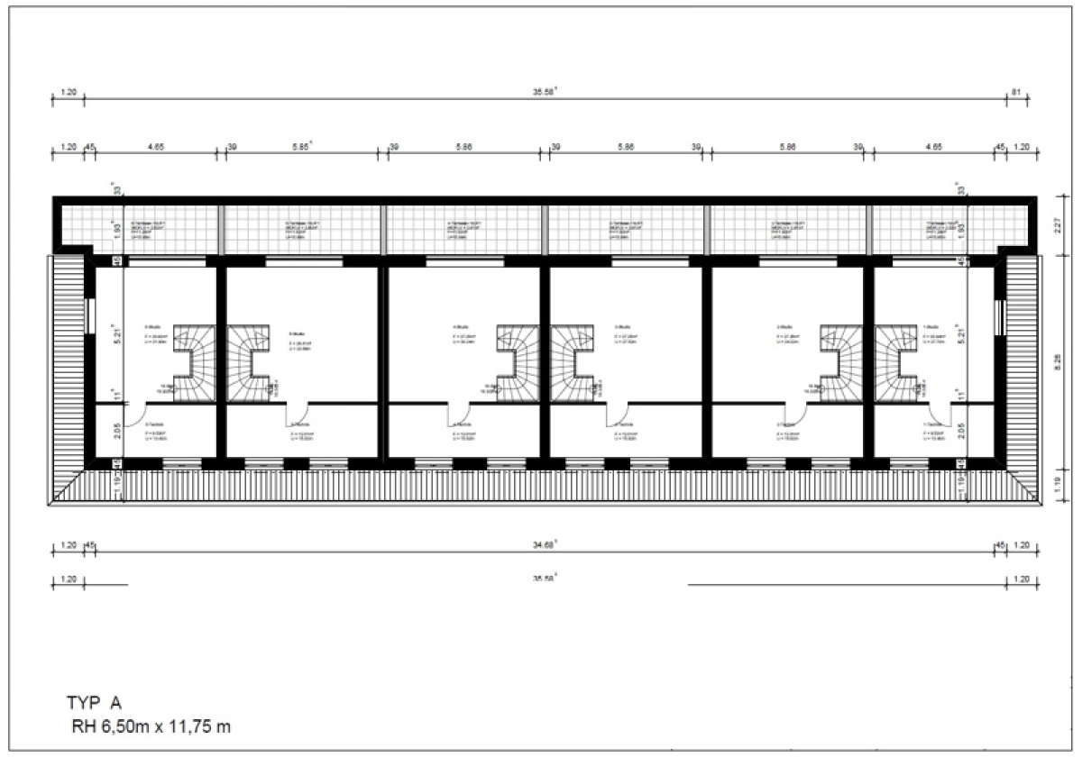 Gebäude 1-6 Dachgeschoss