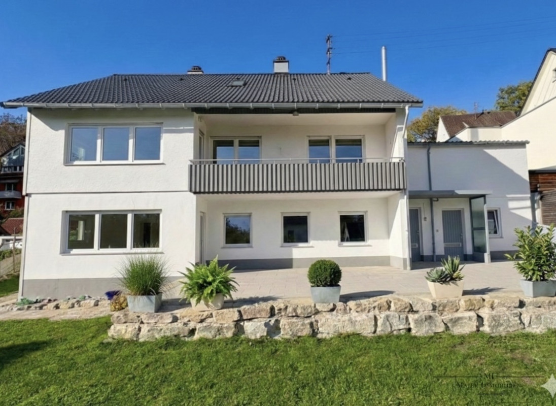 Hinteransicht des Hauses