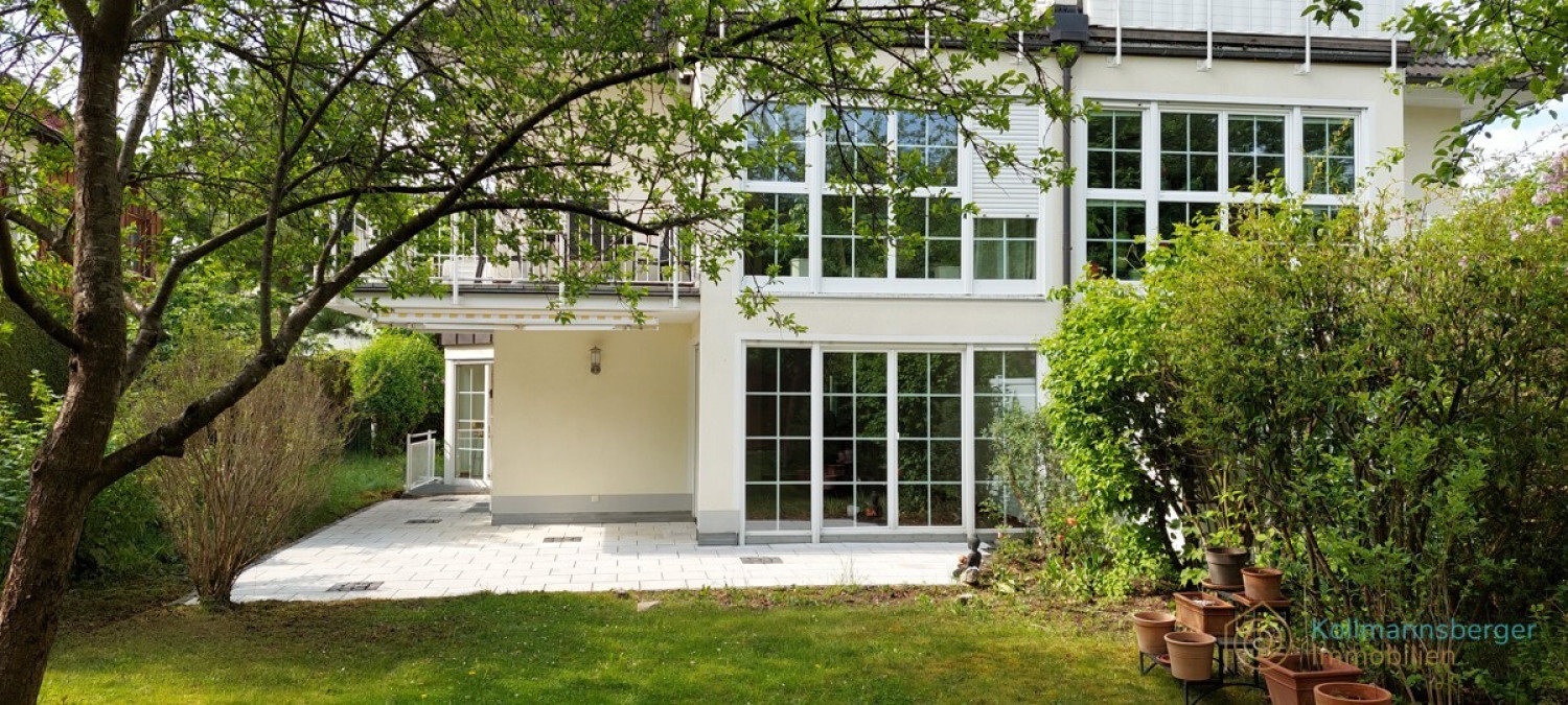 Blick auf die 4-Zimmer-Gartenwohnung