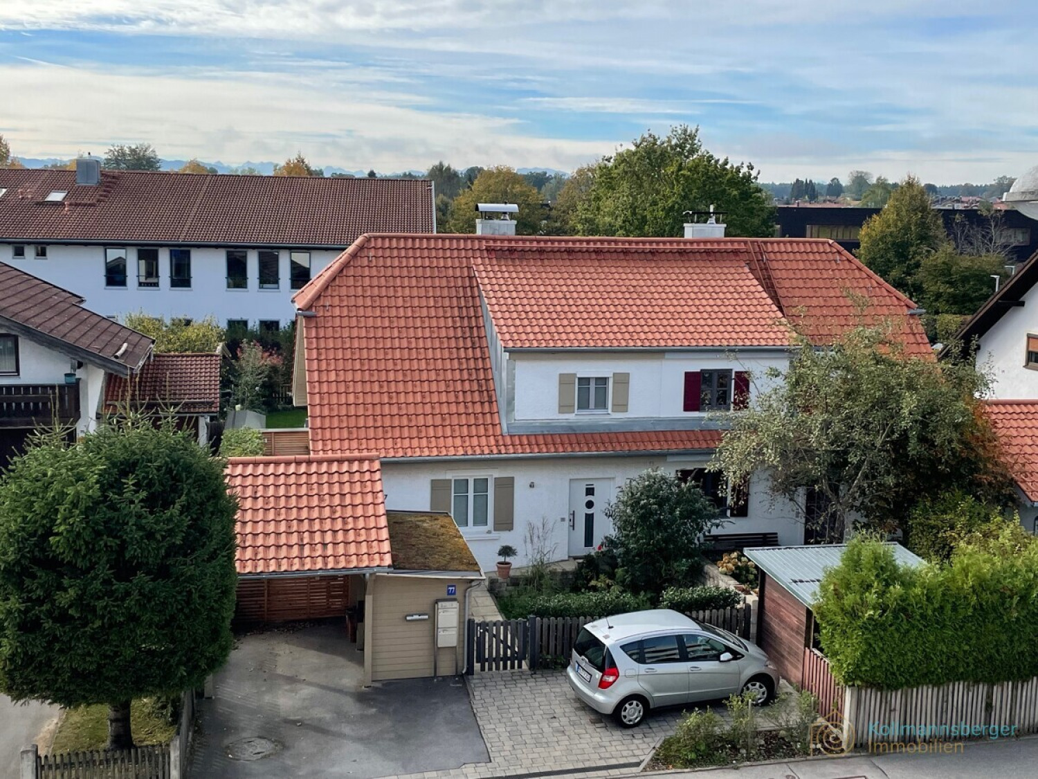 Blick auf das Anwesen