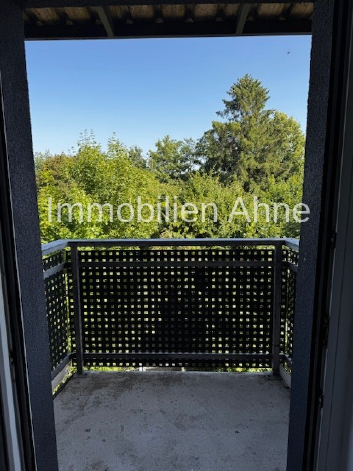 Blick auf Balkon