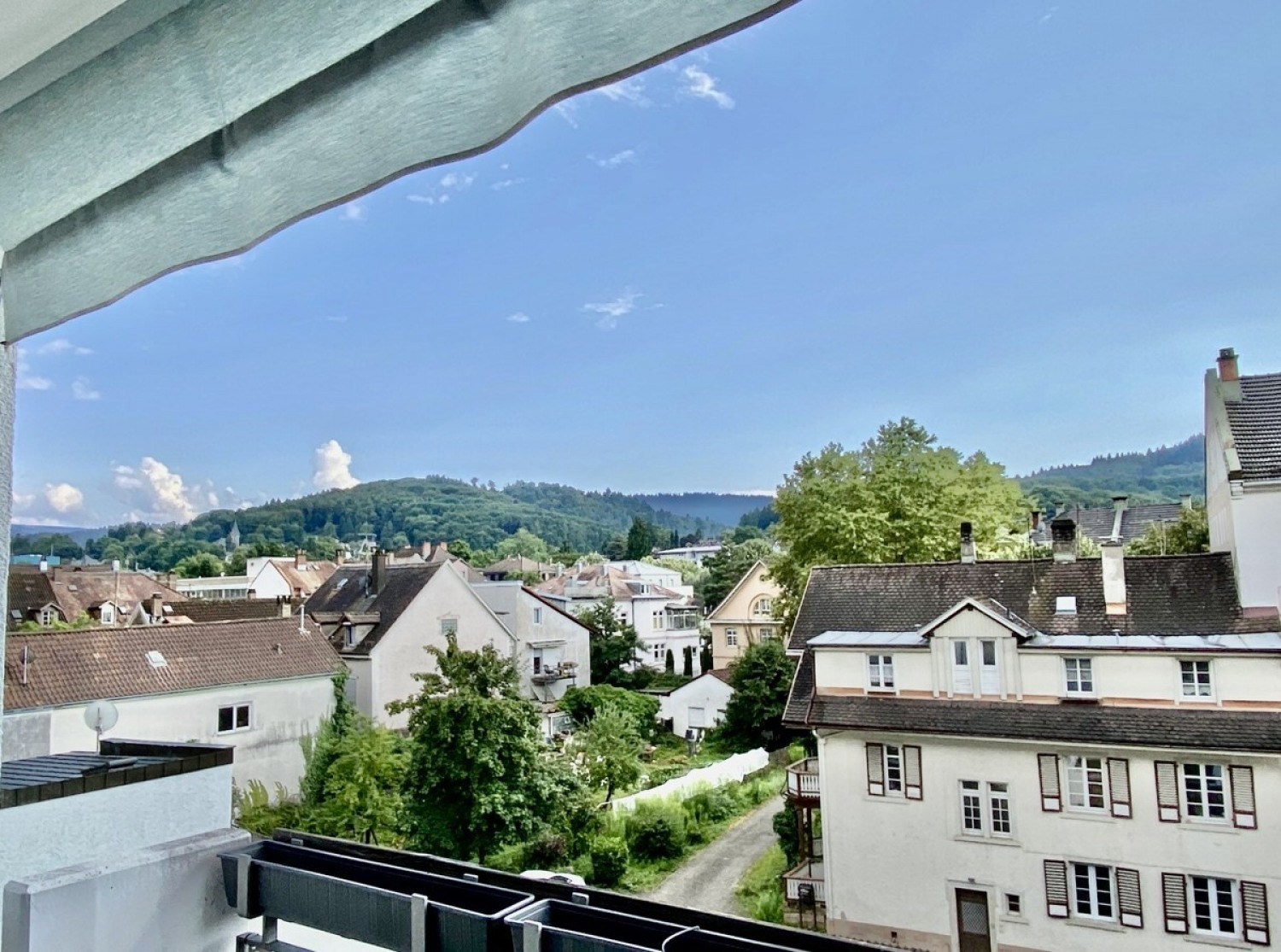 Blick vom Balkon