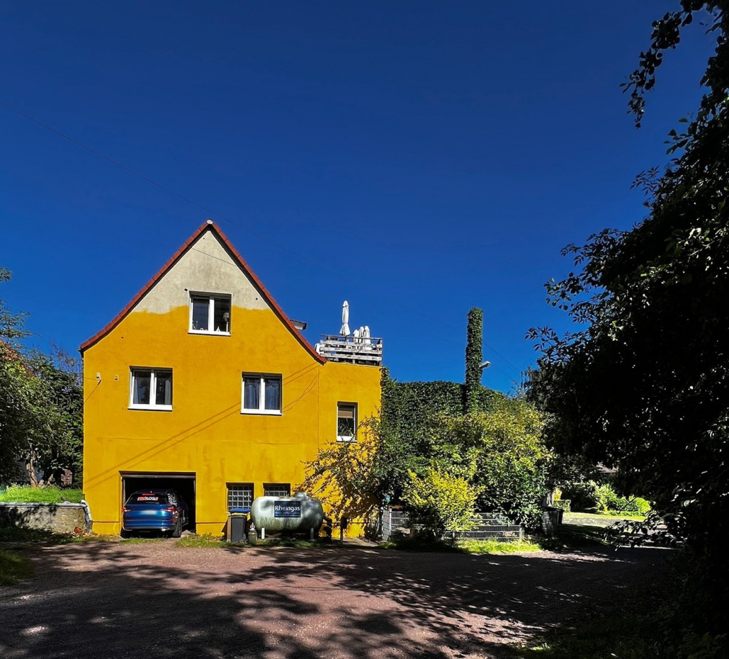 Ansicht bei Malerarbeiten Fassade