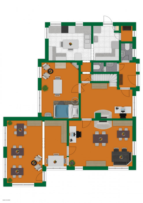 Hotelanlage - Erdgeschoss