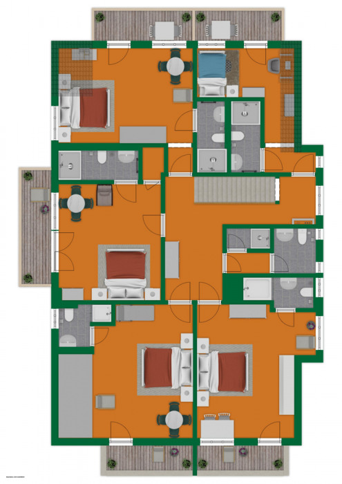 Hotelanlage - Obergeschoss
