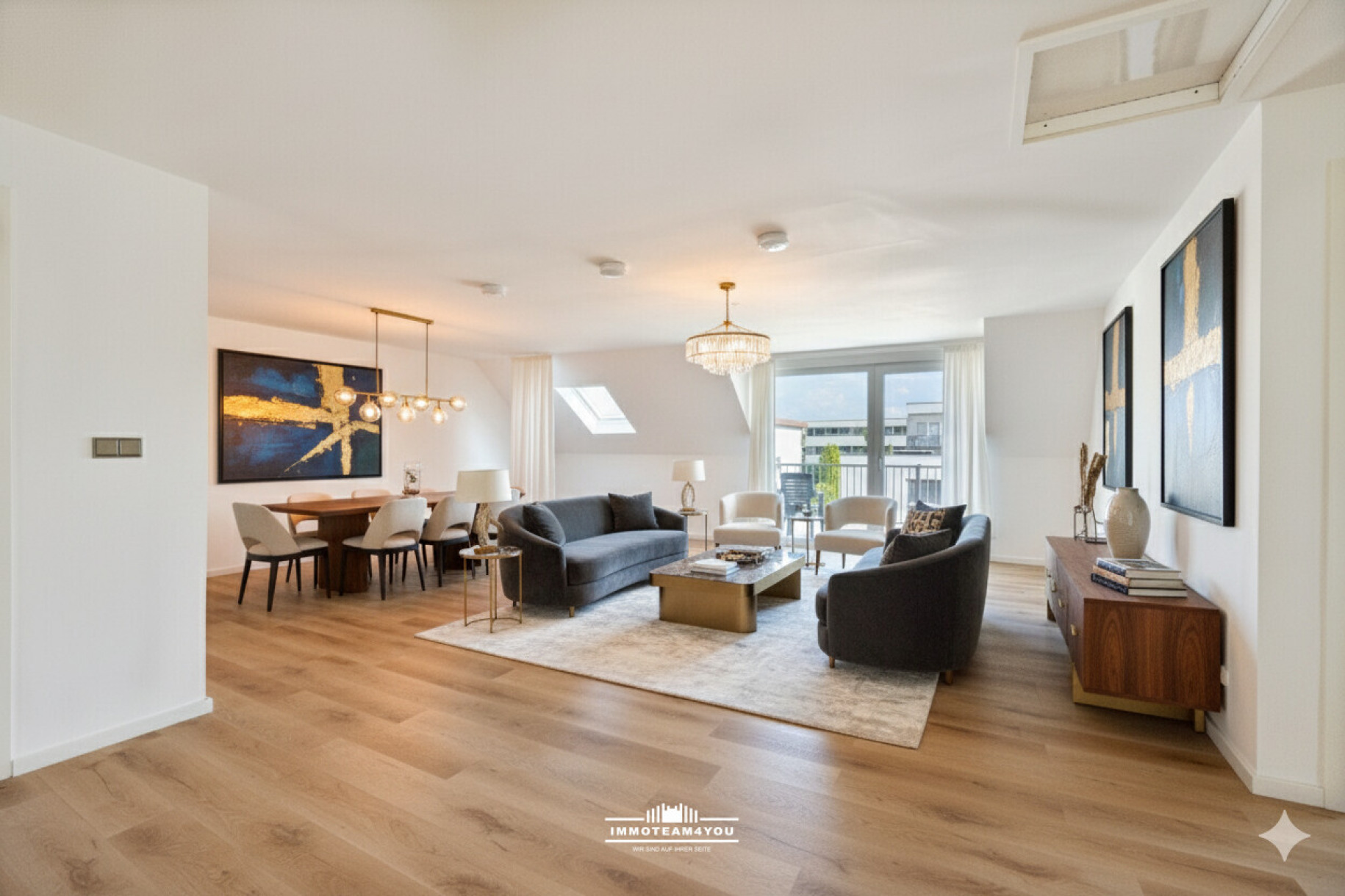 Einrichtungsvorschlag Penthouse Wohnbereich