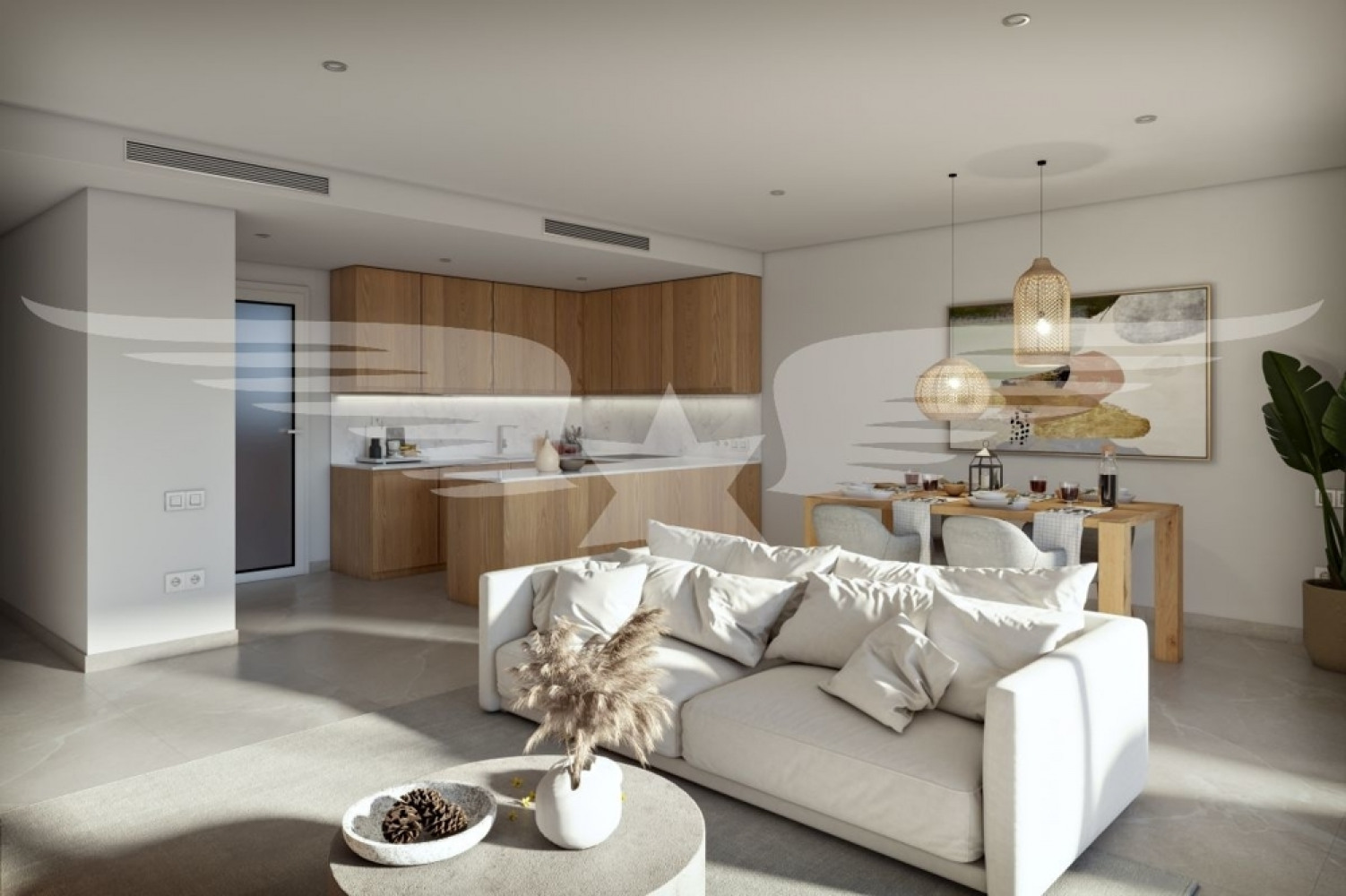 Sala de estar visualizada
