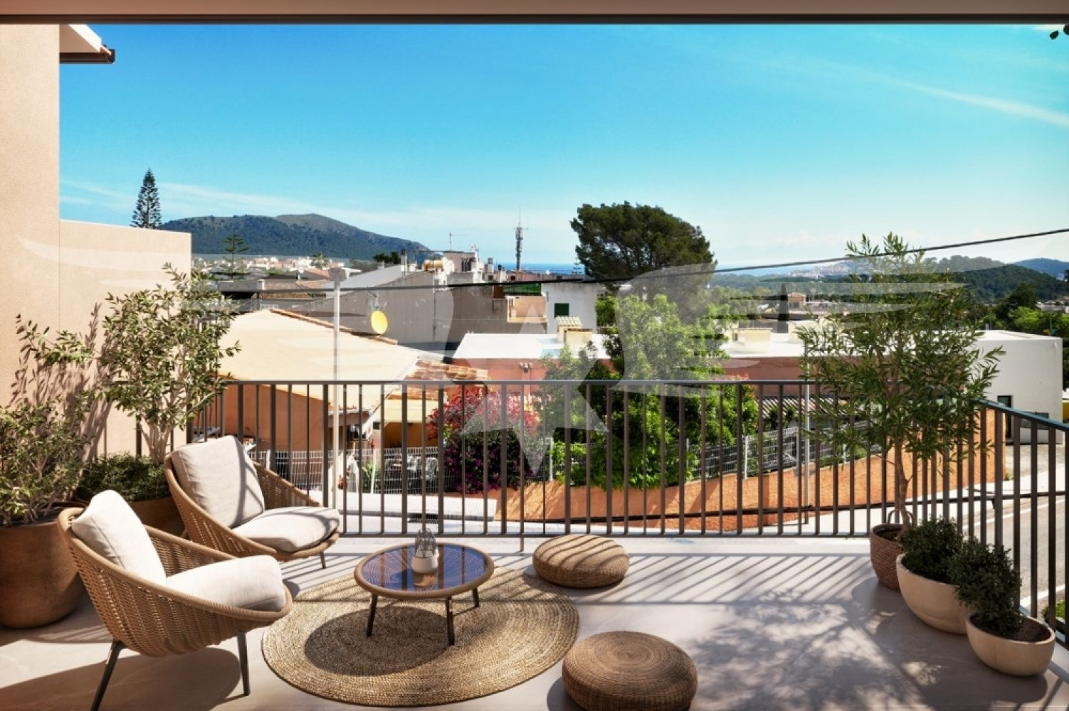 Visualisierte Terrasse