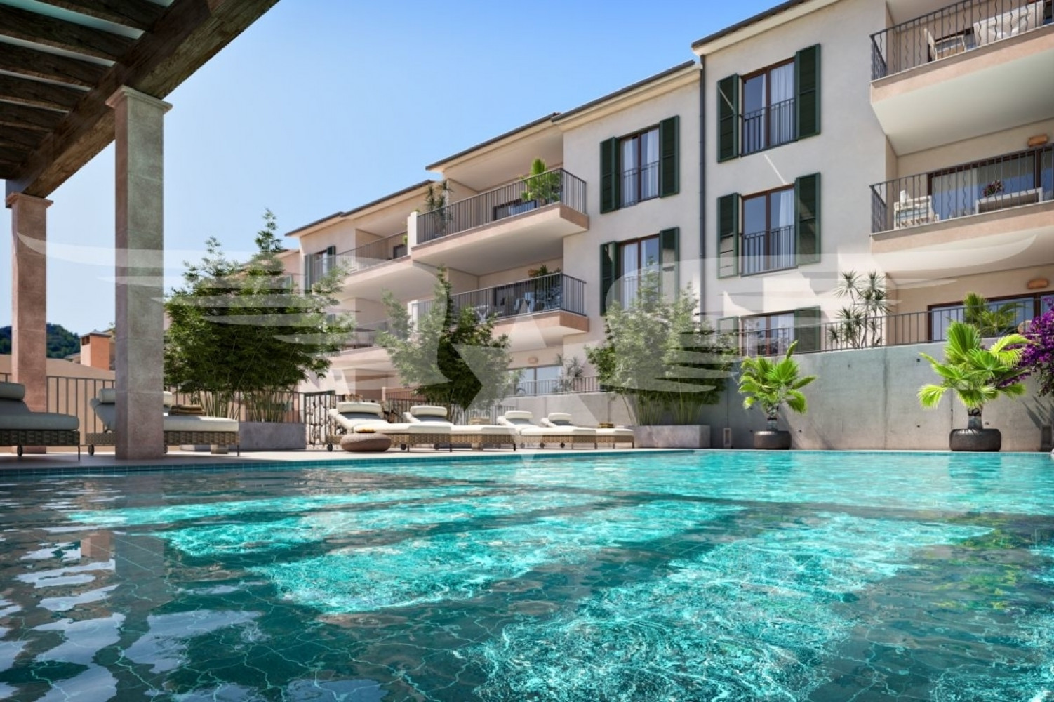 Piscina comunitaria visualizada