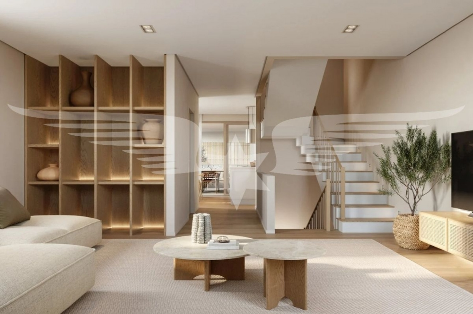 Zona de estar visualizada