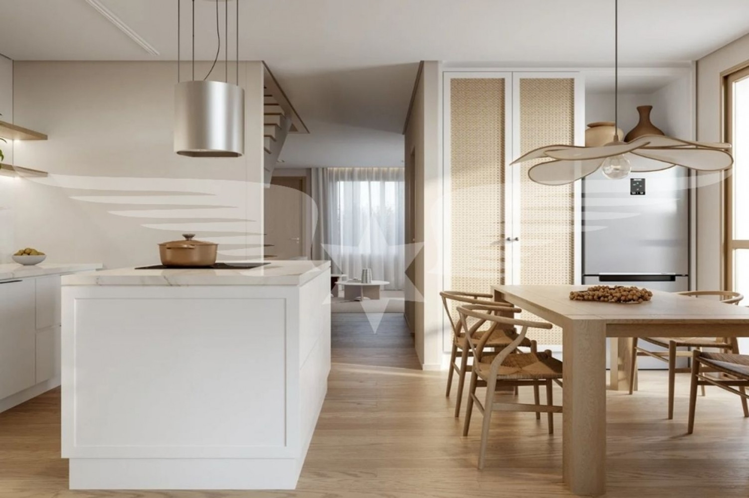 Visualisierte Küche/Essbereich