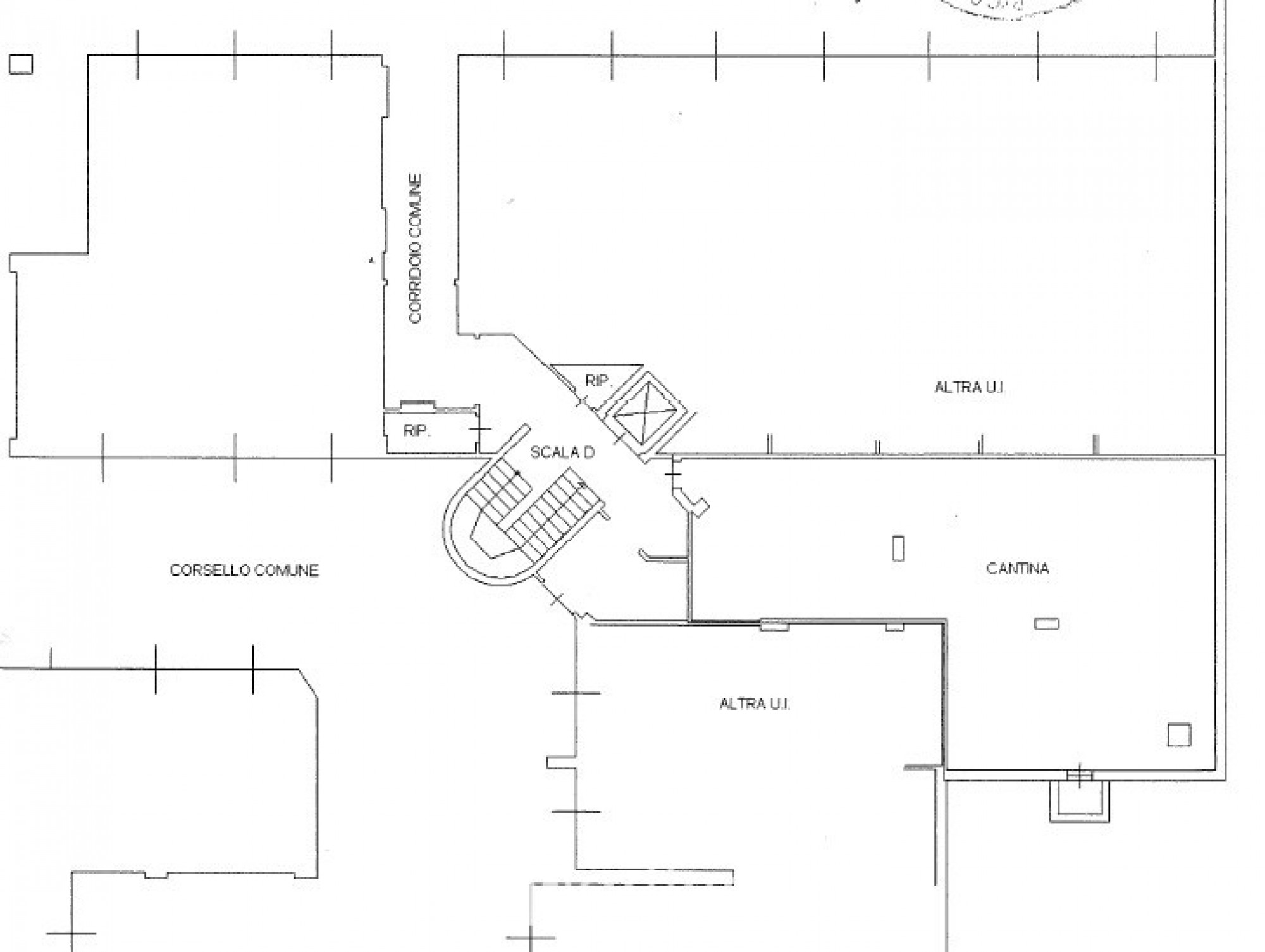 Planimetria Catastale Magazzino Via Tiziano 17 Muggiò