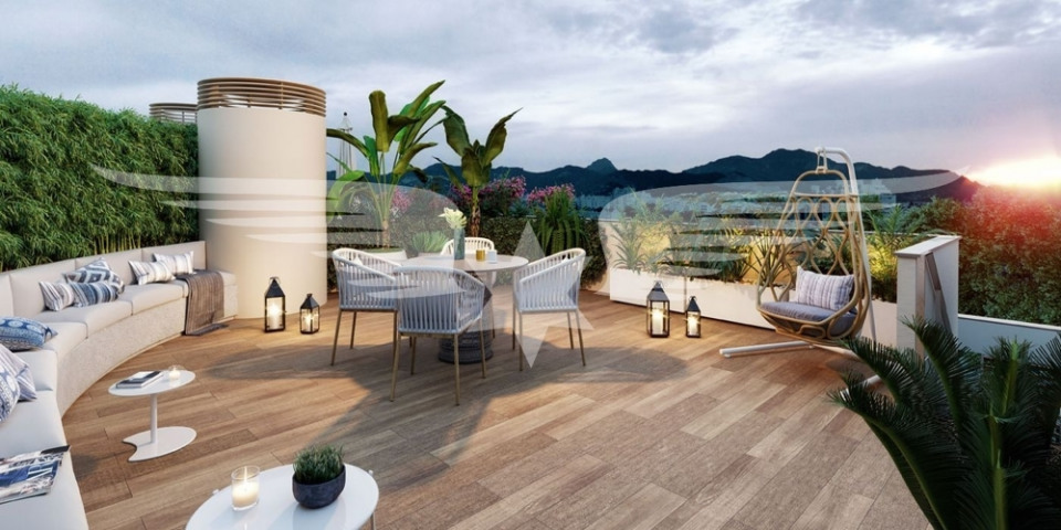 Visualized roof terrace