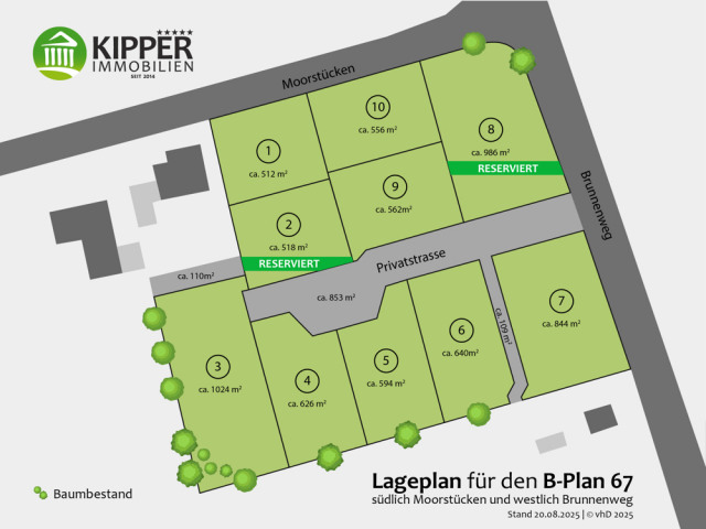Lageplan B-Plan 67