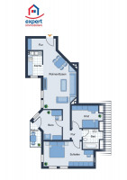 Grundriss aktuelle Variante 4 Zimmer