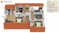 Grundriss DG mit Einliegerwohnung