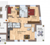 Grundriss Wohnung 2