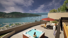 Ferienwohnung mit modernem Design mit Terrassen und Seeblick in Laveno Mombello - Lago Maggiore