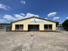 Gewerbehalle Giebelansicht