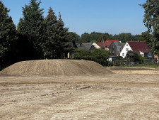 Blick auf Grundstück