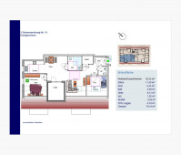 Grundriss + Flächen 79m²