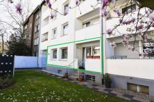 Gartenansicht der Wohnung