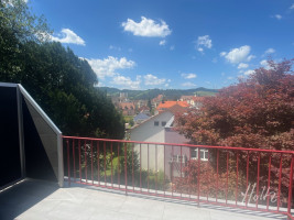 Blick vom Balkon