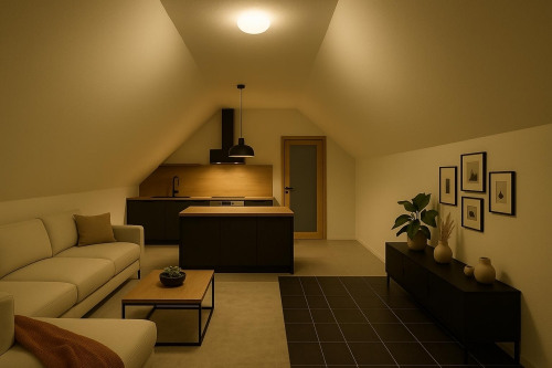 Wohnzimmer Küche bearbeitet