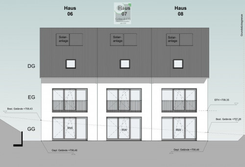 Ansicht Süd-Ost, Haus 6-8