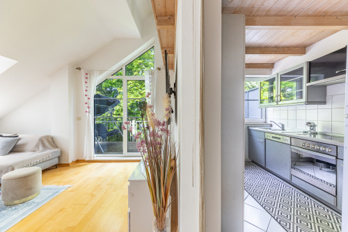 Wohnbereich und Küche