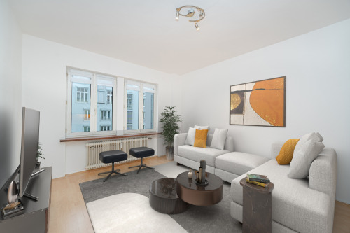 Wohnzimmer virtuelles Staging