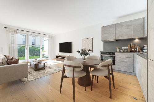 Wohn-, Essbereich (virtuelles staging)