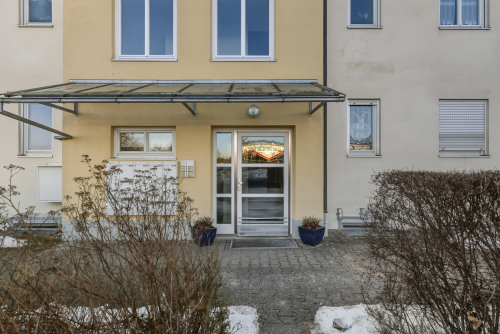 überdachter Hauseingang