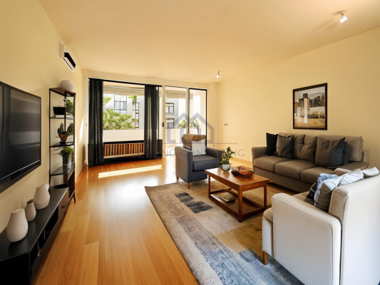 Wohnzimmer virtuell gestaged