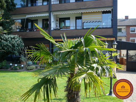 Gartenbereich und Balkon