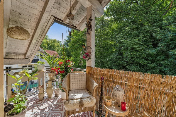 Blick vom Südbalkon