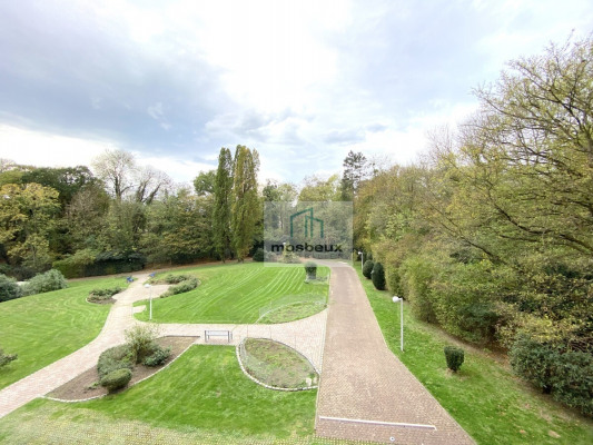 Ausblick vom Balkon (Parkanlage)