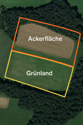 Landwirtschaftliche Flächen im Grünen