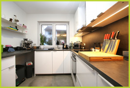 Küche mit Einbauküche