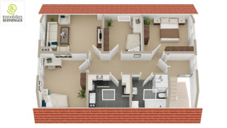 Grundriss Dachgeschoss Einliegerwohnung H 26255