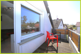 Balkon in Westausrichtung