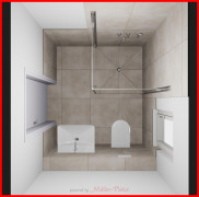 Illustration Badezimmer Erdgeschoss