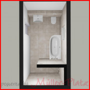 Illustration Badezimmer 1. Obergeschoss