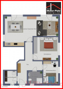 Grundriss Erdgeschoss /Einrichtungsvariante