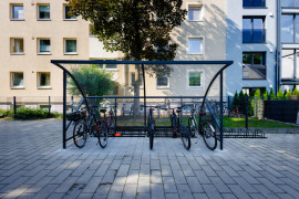 Überdachte Fahrradplätze