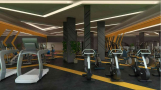 Fitnesscenter mit modernsten Geräten für Kardio
