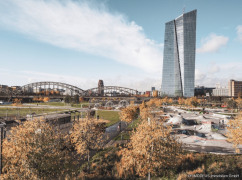 Hafenpark im Frankfurter Ostend